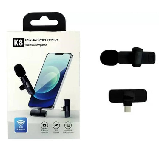 K8 Collar Wireless Microphone Type C Supported