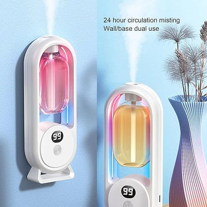 Essential Oil Diffuser, 5 Gear Fragrance Machine with LED Display, Rechargeable Electric Diffuser for Home Office Room