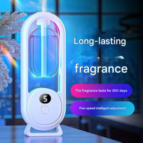 Essential Oil Diffuser, 5 Gear Fragrance Machine with LED Display, Rechargeable Electric Diffuser for Home Office Room