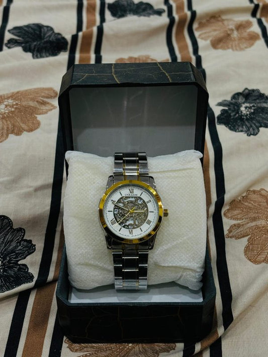 Chain Gents Round Stainless Steel Watch