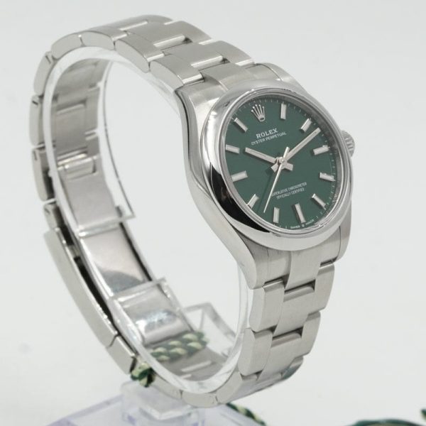 Rolex Chain Round Unisex Stainless Steel Watch