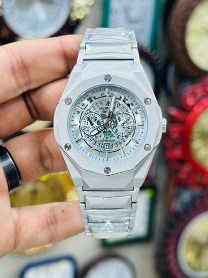 Hublot Diamond Cut Date Watch