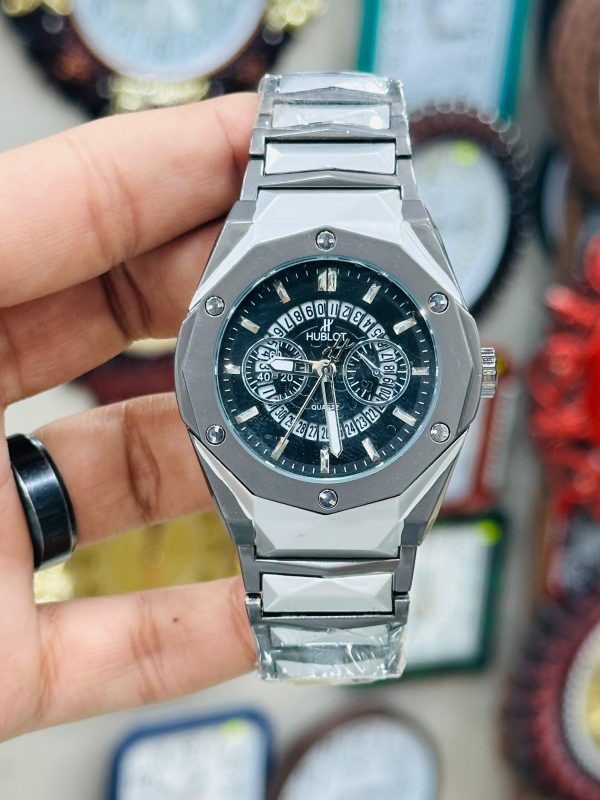 Hublot Diamond Cut Date Watch