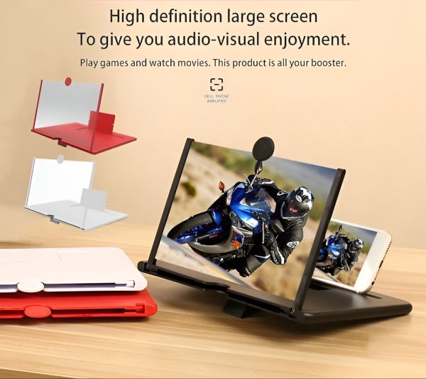 Universal Mobile Phone Screen Magnifier Stick Holder 3d Hd Enlarged Screen Mobile Phone(8 Inches)