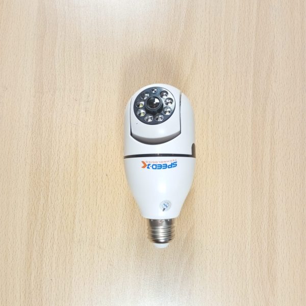 Speed-x Bulb Camera 1080p Wifi 360 Degree Panoramic Night Vision Two-way Audio Motion Detectionnew Speed-x Bulb Camera 1080p Wifi 360 Degree Panoramic Night Vision Two-way Audio Motion Detection