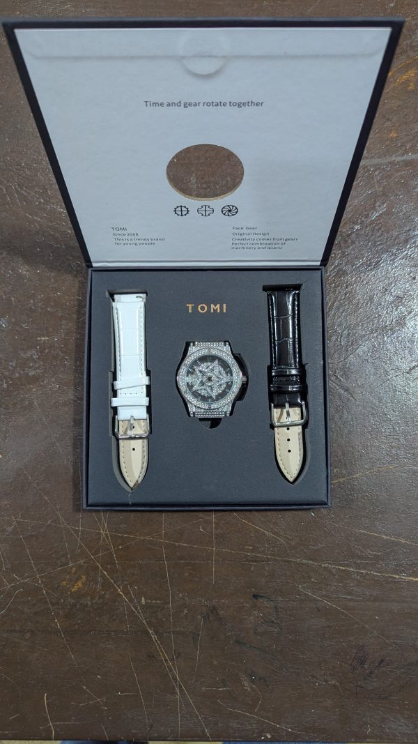 Tomi Face Gear Dual Strap Luxury Watch