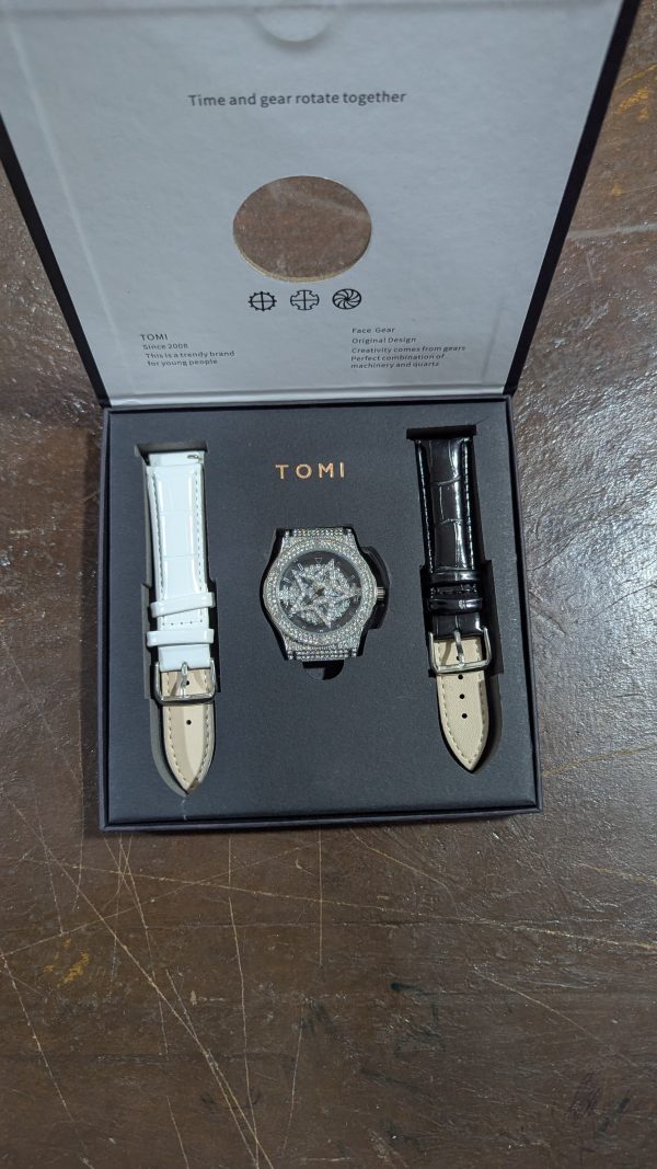 Tomi Face Gear Dual Strap Luxury Watch