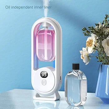 Essential Oil Diffuser, 5 Gear Fragrance Machine with LED Display, Rechargeable Electric Diffuser for Home Office Room